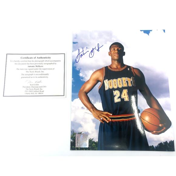 Antonio McDyess #24 Denver Nuggets Signed 8x10 Photo w/ COA - Picture 2 of 3